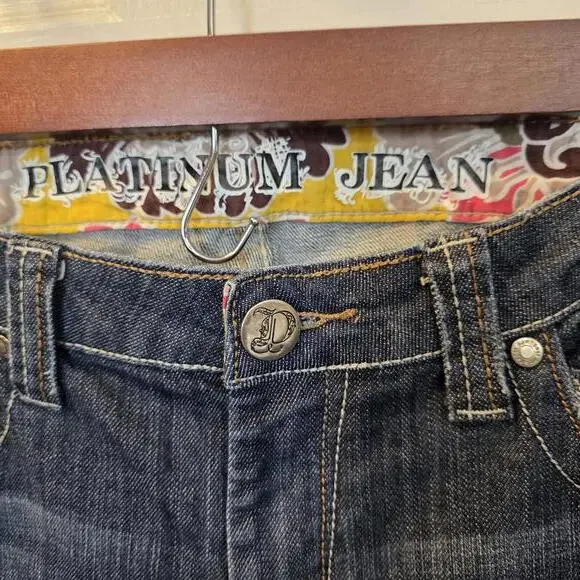 Platinum Jean Women's Dark Wash Bootcut Jeans- Size 10 Long - Picture 2 of 8